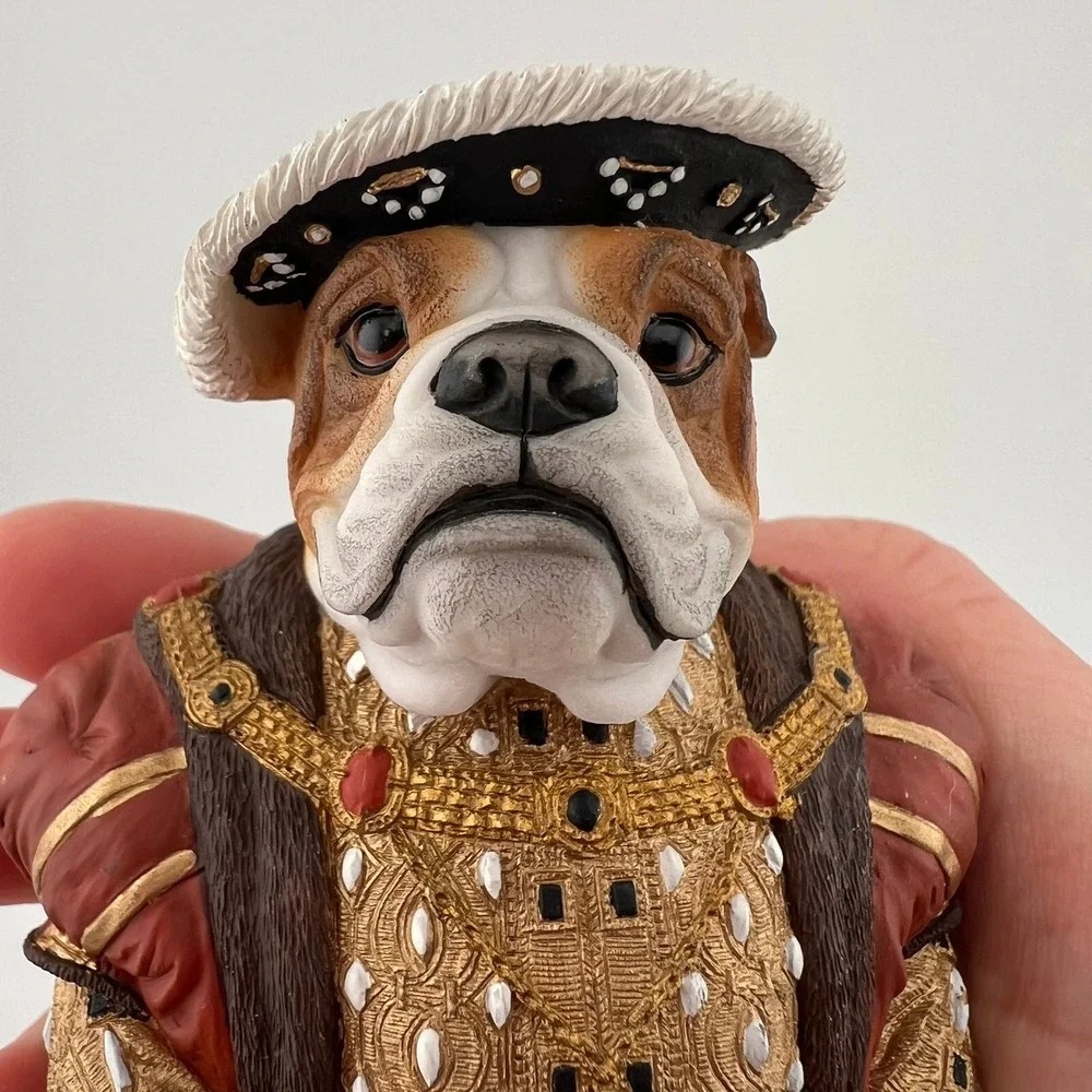 Vintage Country Companions Bulldog Henry VIII Figurine Tudor Dog Decor
